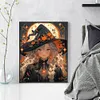 Halloween Witch-11CT Stamped Cross Stitch 40*50cm/15.75*19.69in tapestrymarket