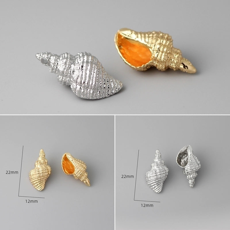 1 Piece Brass Conch Shell Jewelry Accessories Pendant