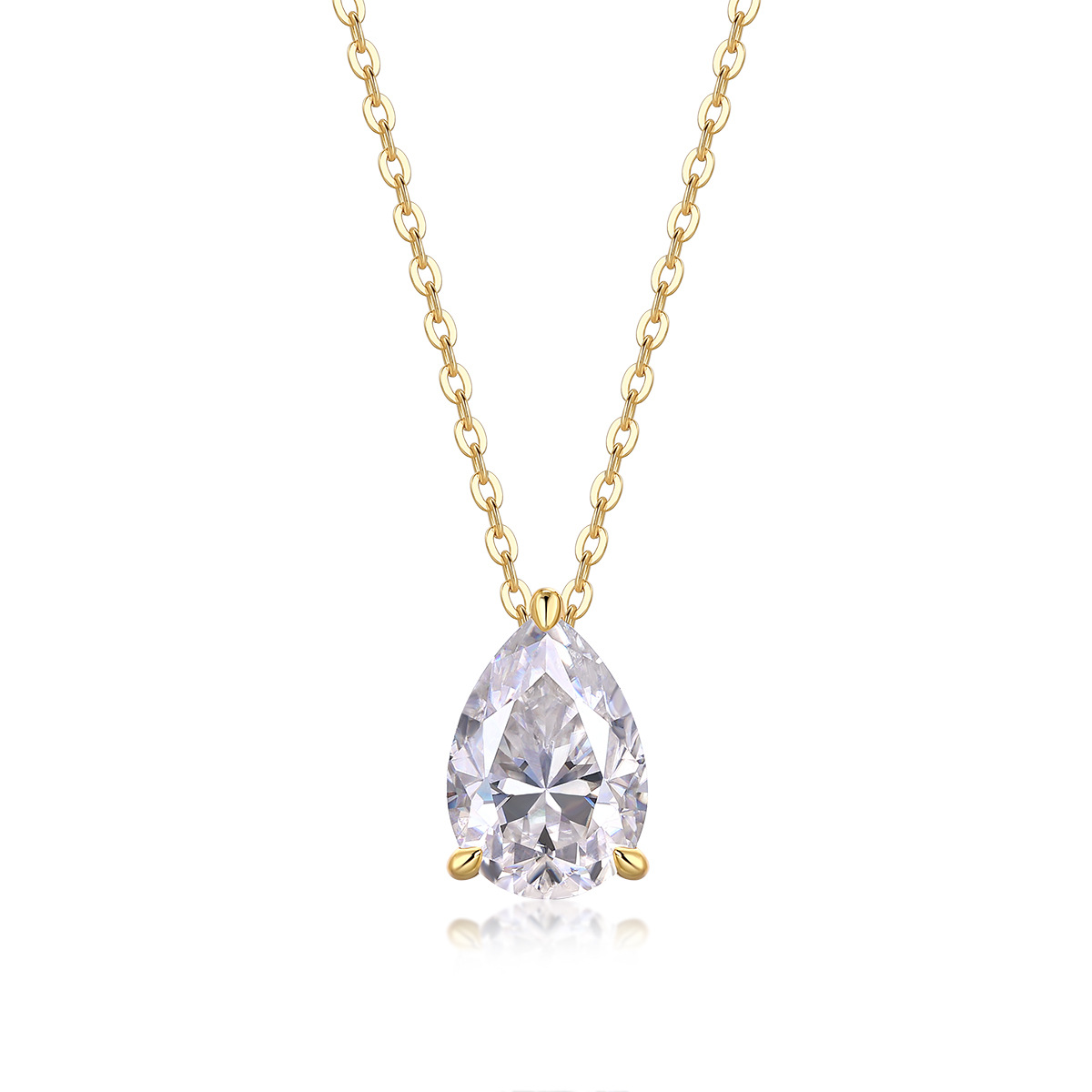 Tear of Joy Moissanite Pendant Necklace