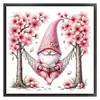 Peach Blossom Gnome-11CT Stamped Cross Stitch 50*50cm/19.69*19.69in tapestrymarket