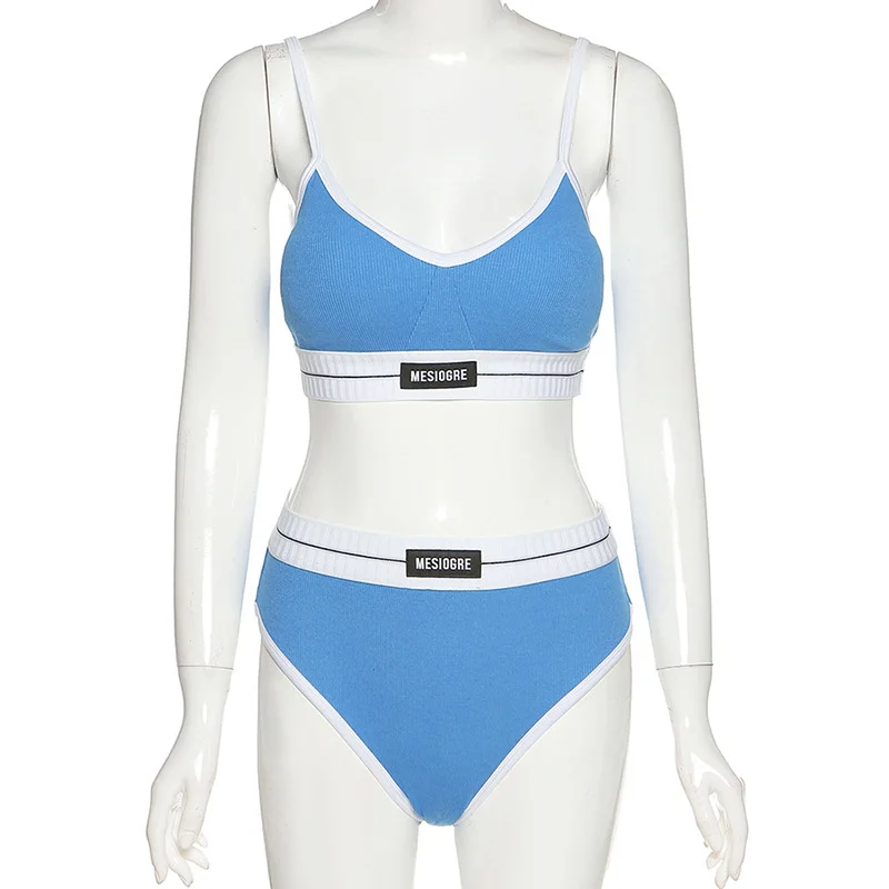 Uveng New Women's Clothing In Autumn And Winter 2020 Is Wearing A Colorful Umbilly Fashion Sling Vest Shorts Two-Piece Set Of Women