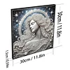DIY Pearl Painting Goddess for Home Wall Decor with Frame(30*30cm)