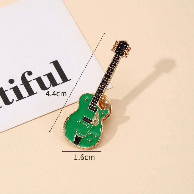 Casual Minimalist Pin Guitar Alloy Enamel Unisex Brooches