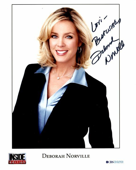 DEBORAH NORVILLE Autographed Signed INSIDE EDITION Photo Poster paintinggraph - To Lori