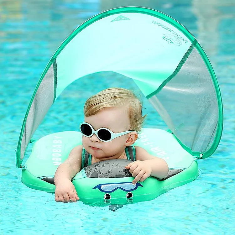 Baby Airless Float Ring With UPF50+ Canopy