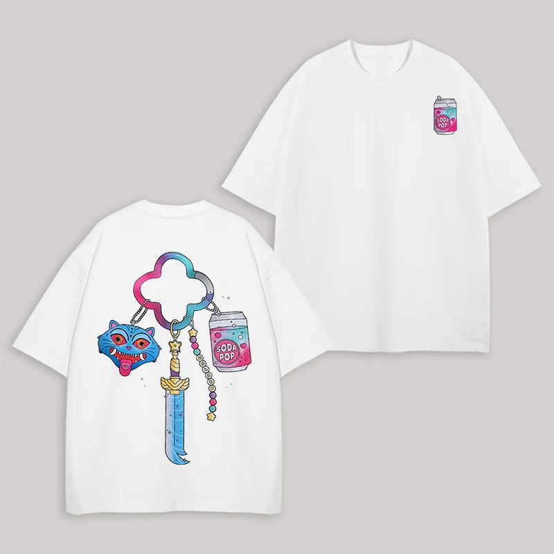 KPop Demon Hunters Printed Unisex Oversized T-shirt