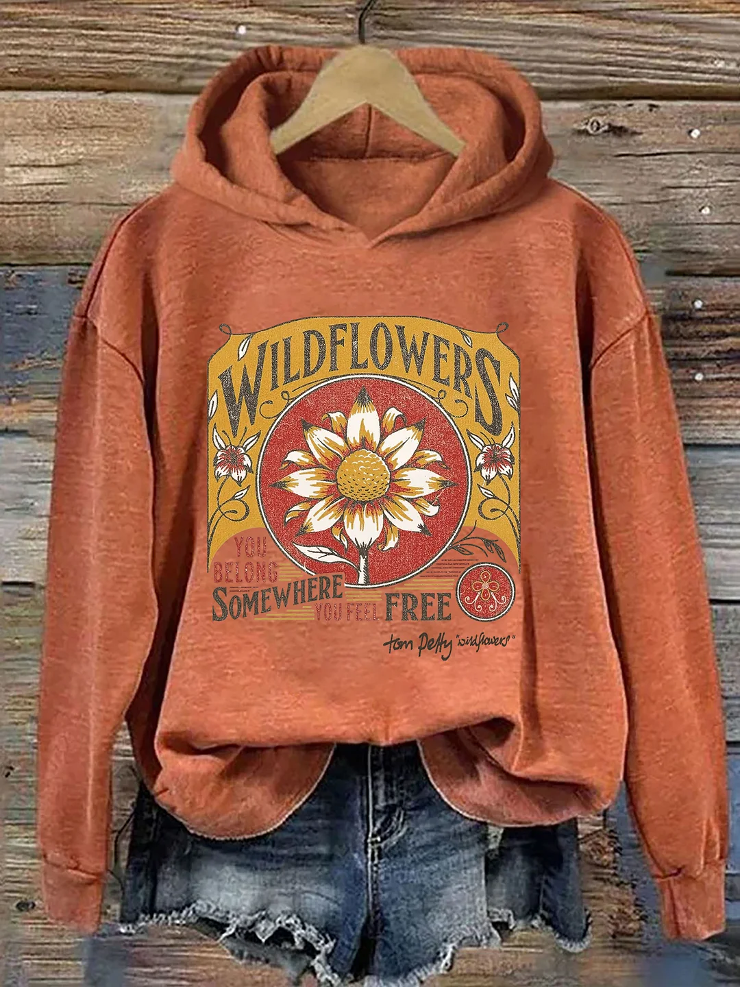 Tom Petty Wildflowers Natural Hoodie