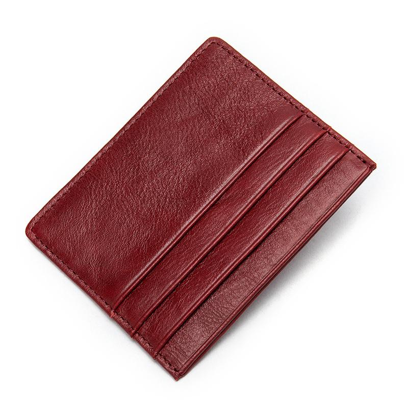 Casual Leather Solid Color Card Pack Change Purse