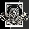 Diamond Painting-DIY Special Shaped Drill Pearl Painting Black Bear(30x40cm)