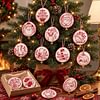 Christmas Embroidery Kit with Toolkit Embroidered Xmas Tree Ornaments Multifunctional Handmade Circle Embroidery Kit For Christmas Tree Home Decor tapestrymarket