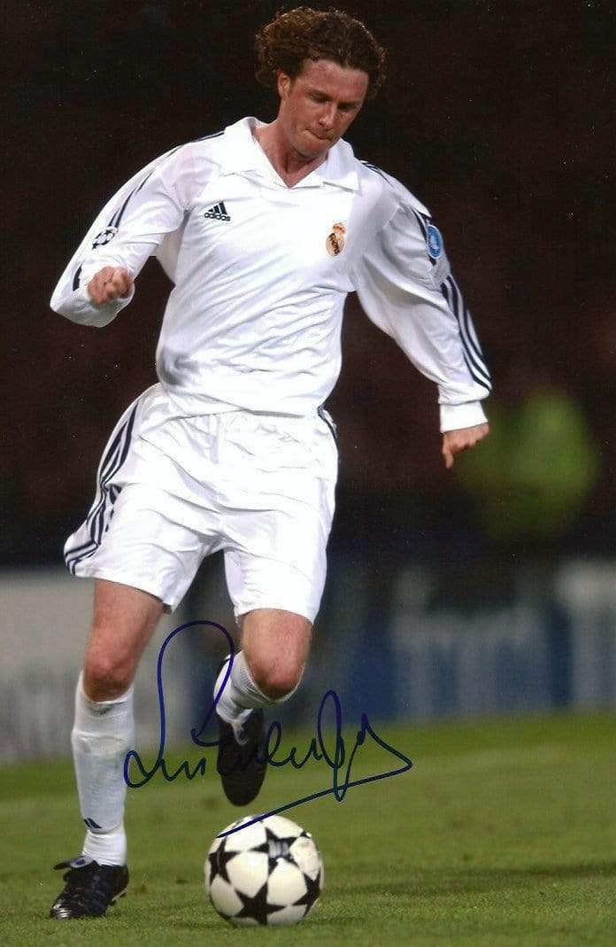 ENGLISH FOOTBALLER Steve McManaman autograph, In-Person signed Photo Poster painting