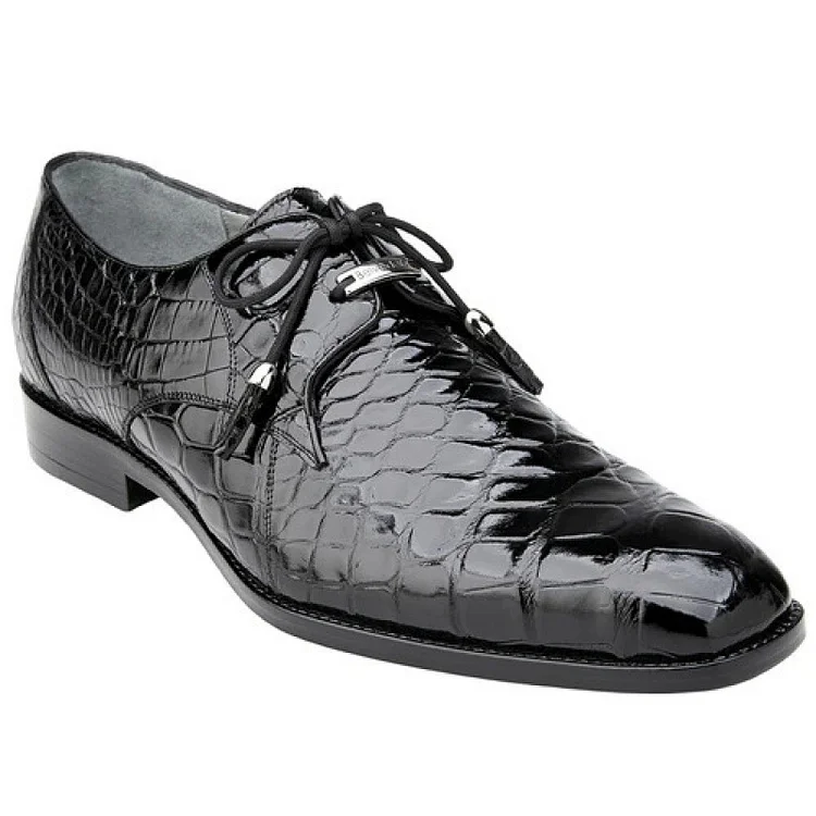 Men Alligator Leather Business Dress Shoes