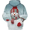 Kid Girl 3D Digital Printing Sports Uniform Winter Christmas Hoodie