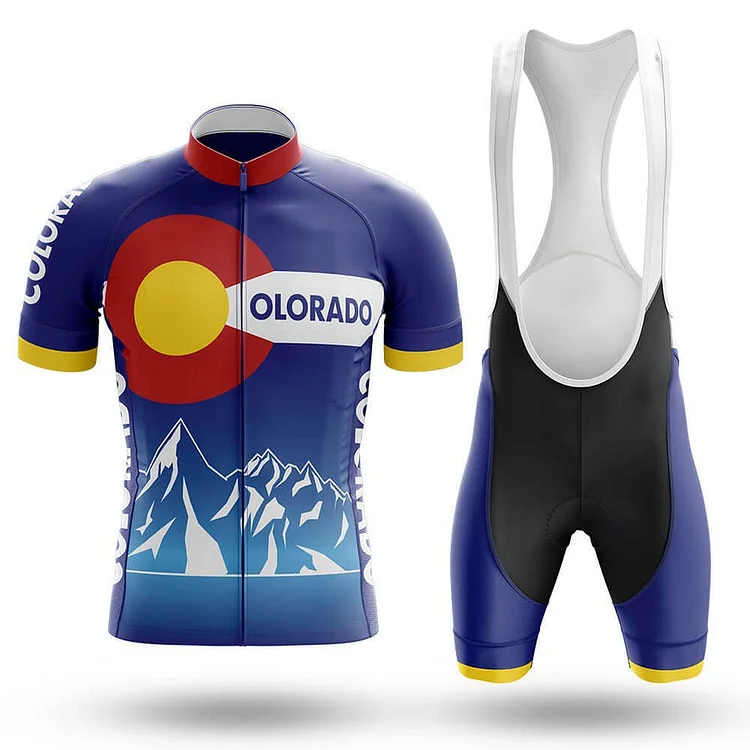 Colorado Mountains Men's Short Sleeve Cycling Kit