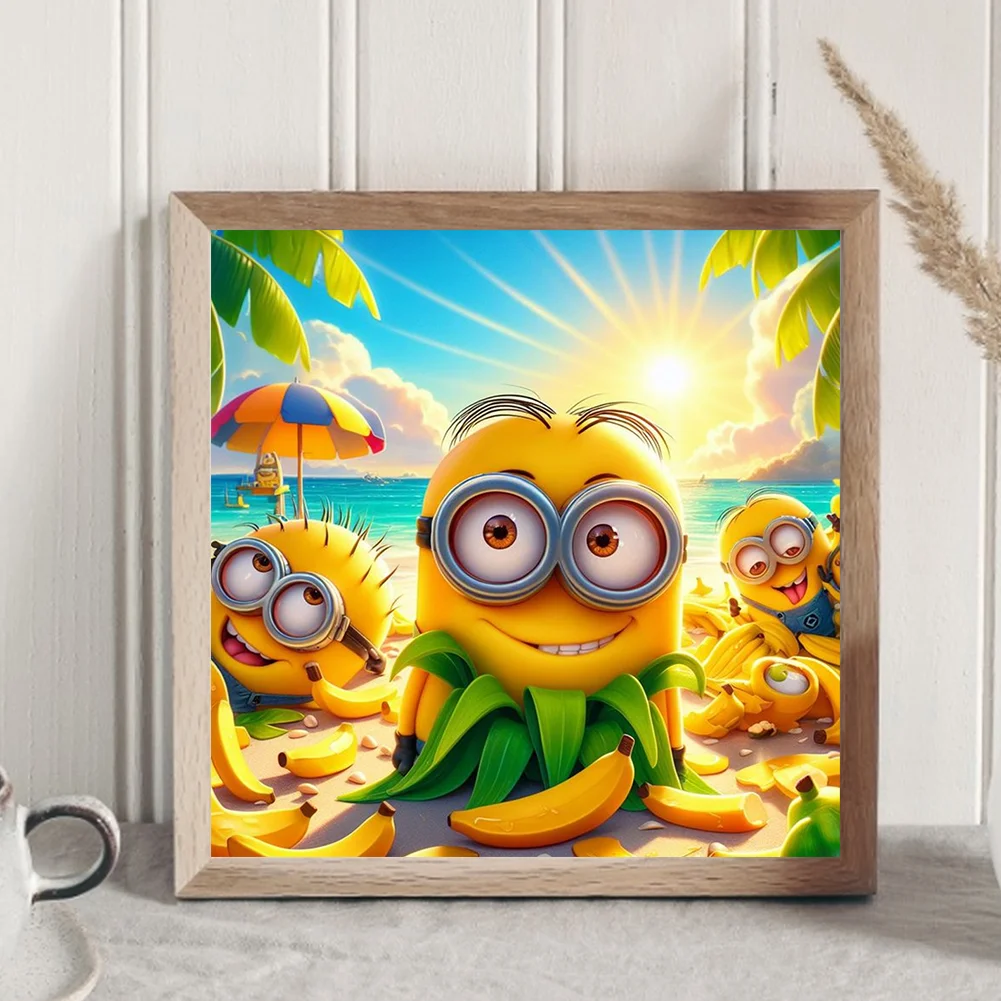 Diamond Painting - Full Round Drill - Minions(Canvas|30*30cm)