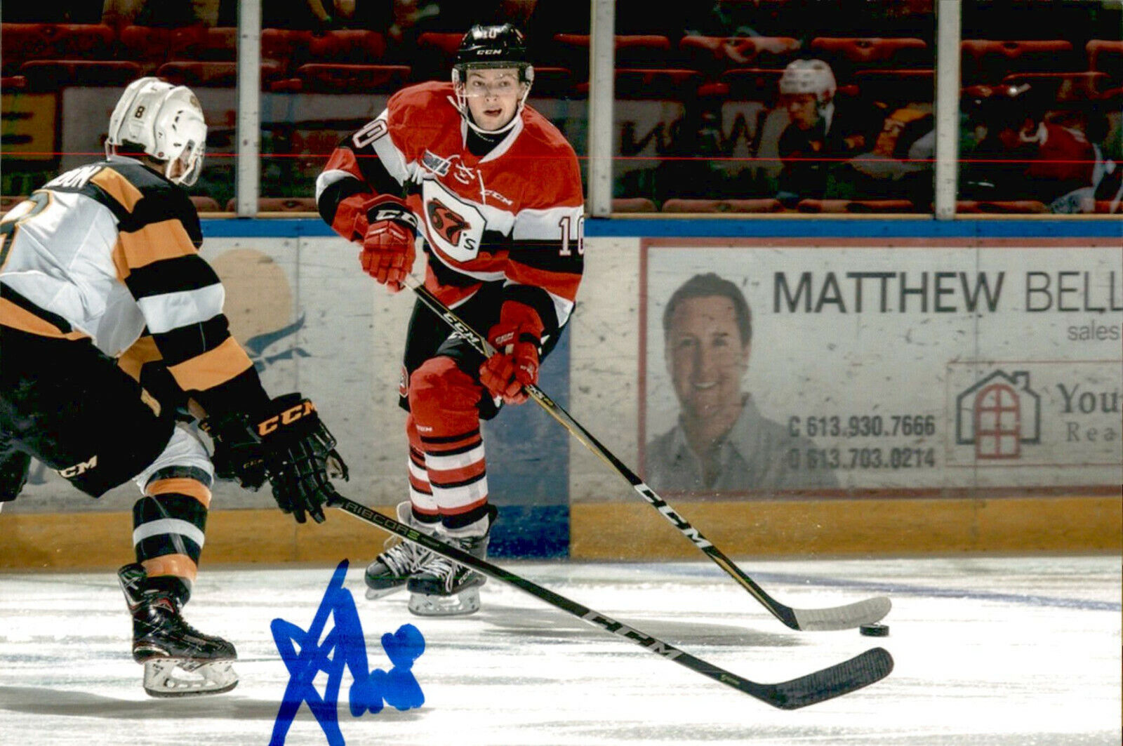 Cameron Tolnai SIGNED 4x6 Photo Poster painting OTTAWA 67'S