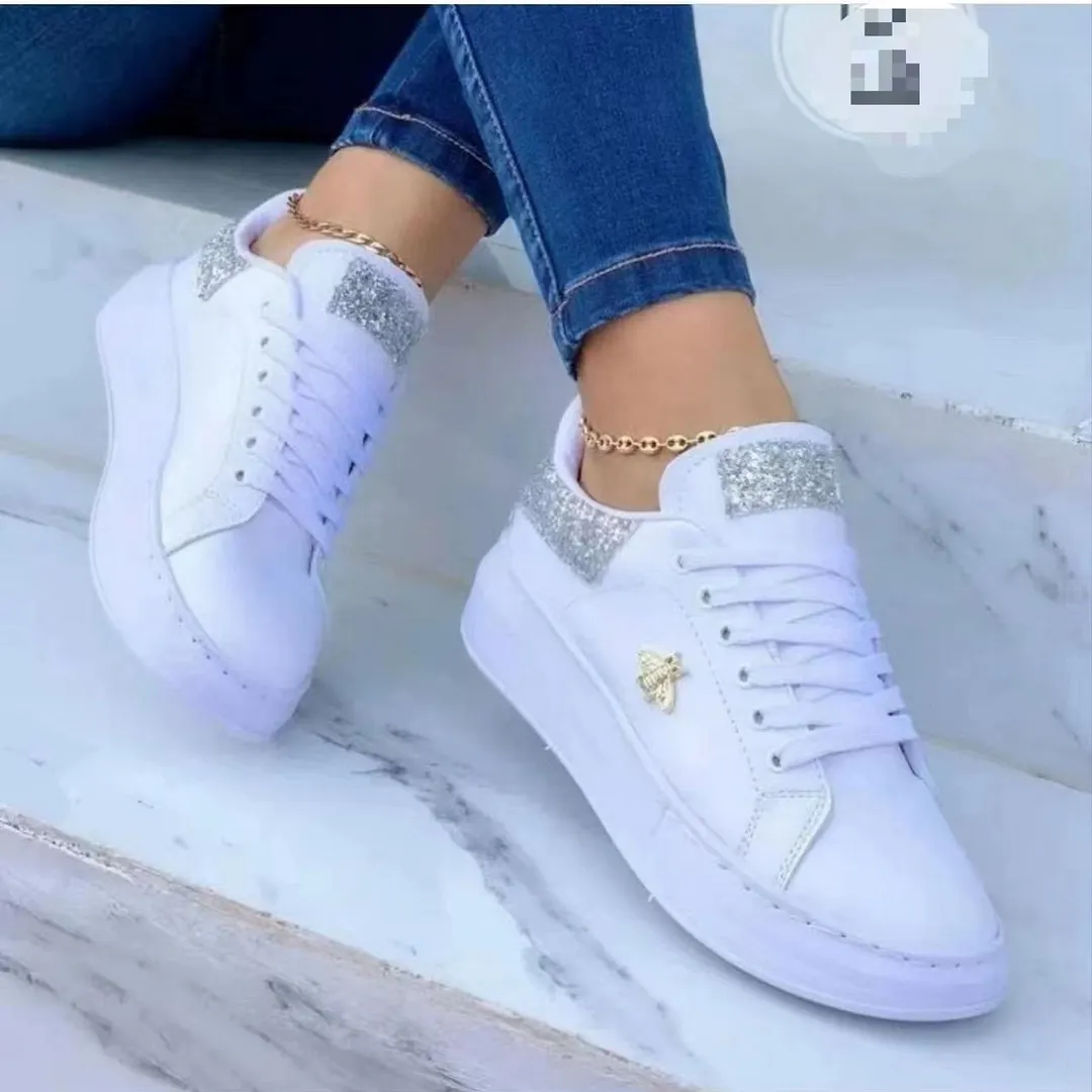 Breakj Breakj New Large-Size Spring And Autumn Korean Version Of Small White Shoes Casual Board Shoes Women's Breathable Thick-Soled Women's Shoes