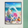 Diamond Painting-DIY Round Drill Beach(Round and Part AB Drill) (35*45CM)