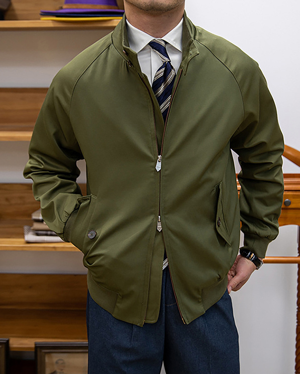 Men's Dark Green Gentleman Vintage Jacket