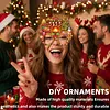 DIY Diamond Painting Christmas Glasses Frame No Lens 4pcs(Christmas Tree)