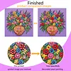 Framed Purple Vase -  DIY Button Art Painting Kit for Creativity DIY Pearl Dot Crafts for Gift Home Wall Decor 30*30CM