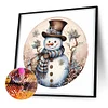 Diamond Painting-DIY Full Round Drill Snowman