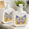 2 pi&egrave;ces de bouteille papillon Diamond Art Pump, distributeur vide rechargeable avec pompe, distributeur liquide de vaisselle pour savon &agrave; mains, lotion pour mains, shampooing et apr&egrave;s-shampoing, id&eacute;al pour l&rsquo;&eacute;vier de la salle de bain, cuisine