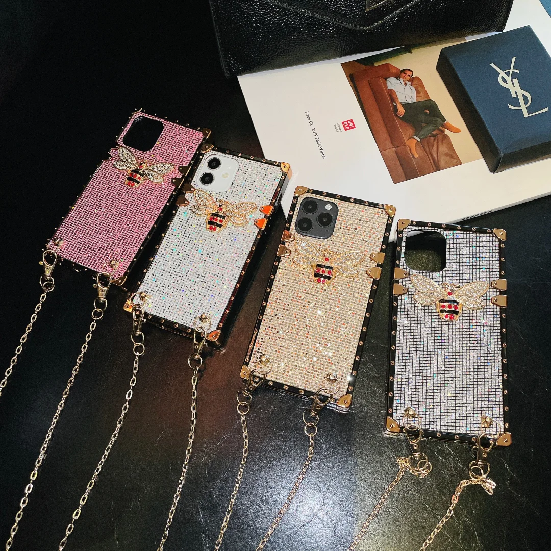 3D electroplating sequins advanced protection phone case--[GUCCLV]