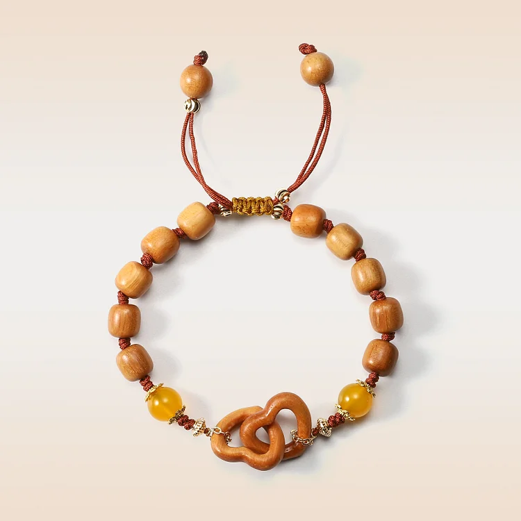 Heart-to-heart Buddha Beads Braided Bracelet