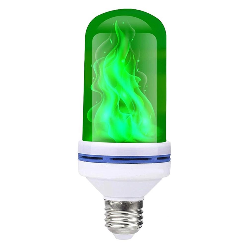 

E27 99LED Flame Effect Light Bulb Flickering Fire Decorative Lamp (Green), 501 Original