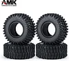 AMK 4Pcs 1.0" Rubber All Terrain Tires 25x50x20mm for 1/24 RC Crawler Cars Axial SCX24 90081 1/18 TRX4M (4PCS)