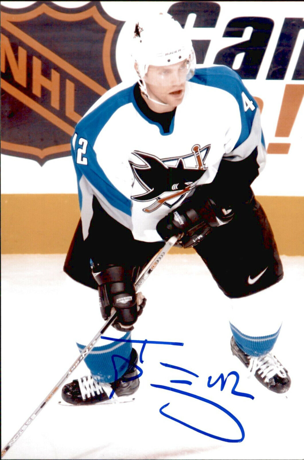 Tom Preissing SIGNED autographed 4x6 Photo Poster painting SAN JOSE SHARKS #2