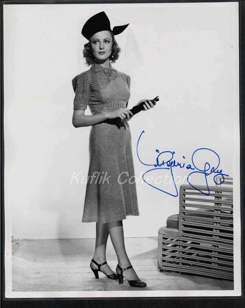 Virginia Grey - Signed Vintage Celebrity Autograph Photo Poster painting