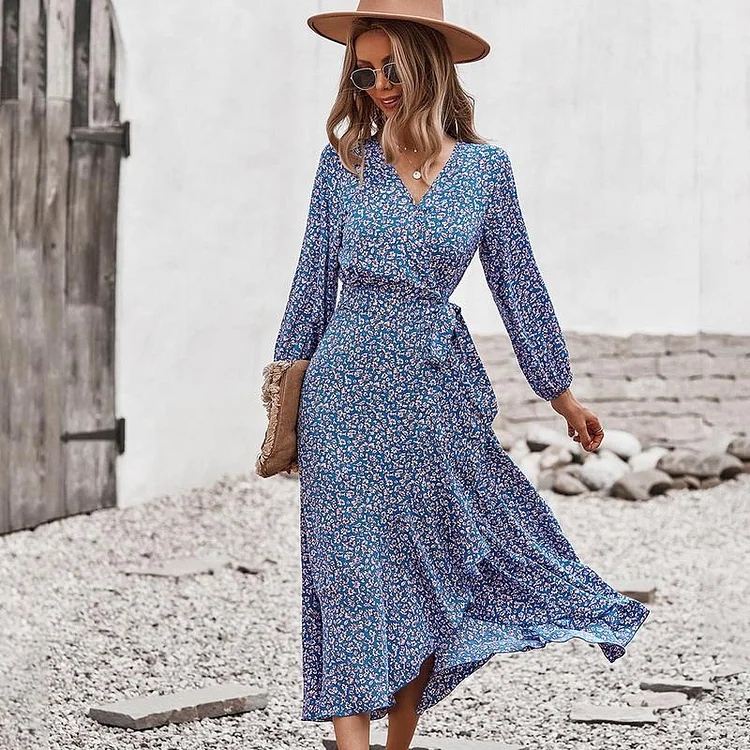 PASUXI Best Selling Elegant Lady Sexy Fashion Digital Printing Fashion Style Big Dress Plus Size Girl Casual Maxi Apparel huanwei