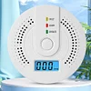 Digital Carbon Monoxide Detector Battery Powered CO Alarm with LED Indicator