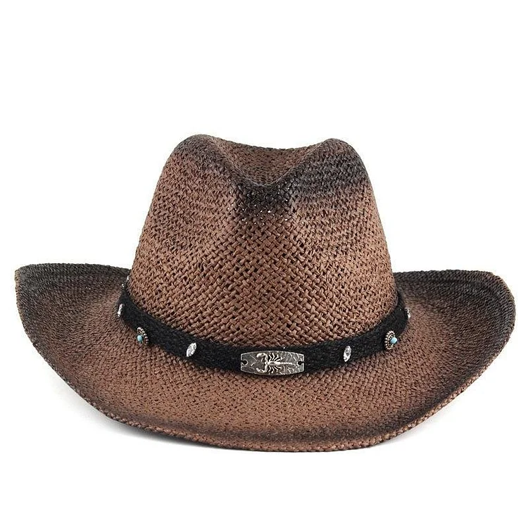Retro Outdoor Western Straw Cowboy Hat