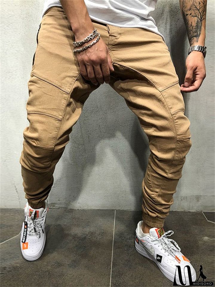 MidiSono - Stylish Simple Comfort Fit Pants for Men