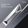 High-Precision Aluminum Alloy High-End Technology Multi-Function Painting And Drawing Metal Material High-Value Ruler 15cm Measuring Steel Ruler Gift Ruler Suitable For Office Gifts