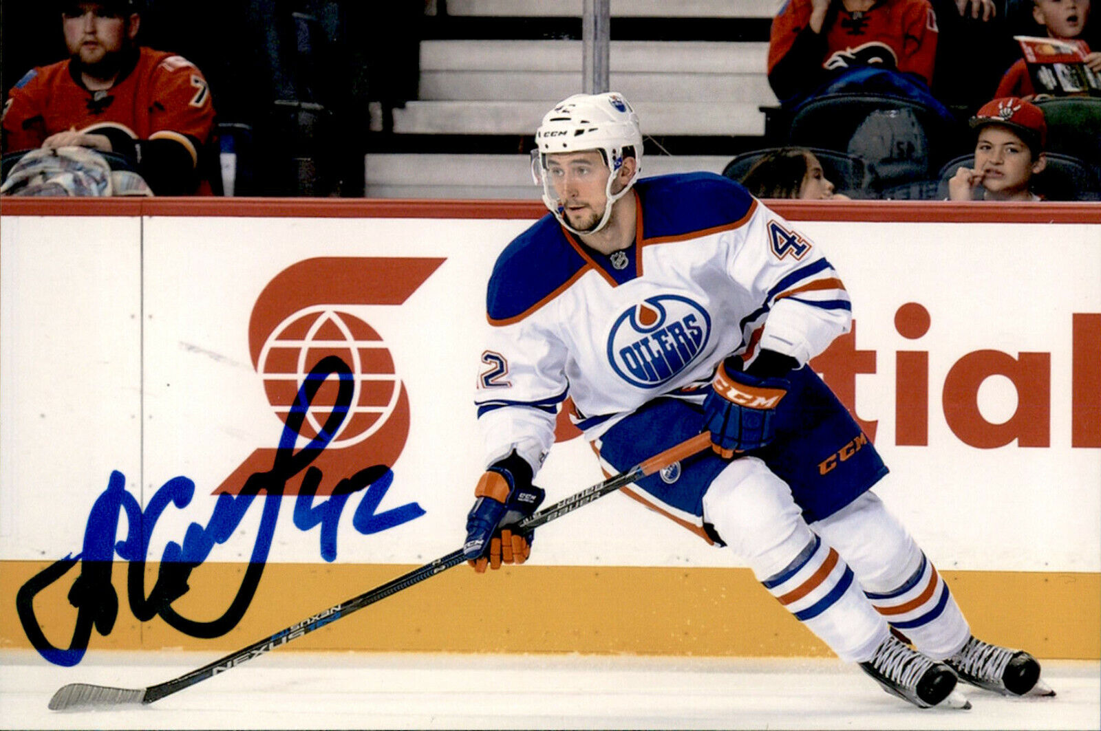 Anton Slepyshev SIGNED 4x6 Photo Poster painting EDMONTON OILERS #3