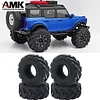 AMK 4Pcs 1.0" Rubber Mud Off Road Tires 24x62x20mm for 1/24 RC Crawler Car Axial SCX24 Gladiator Deadbolt 1/18 TRX4M (4PCS)