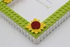 Sunflower DIY Building Block Photo Frame Kit,Creative Handmade Assembled Photo Frame Handmade Craft Gift Home Tabletop Display Decor