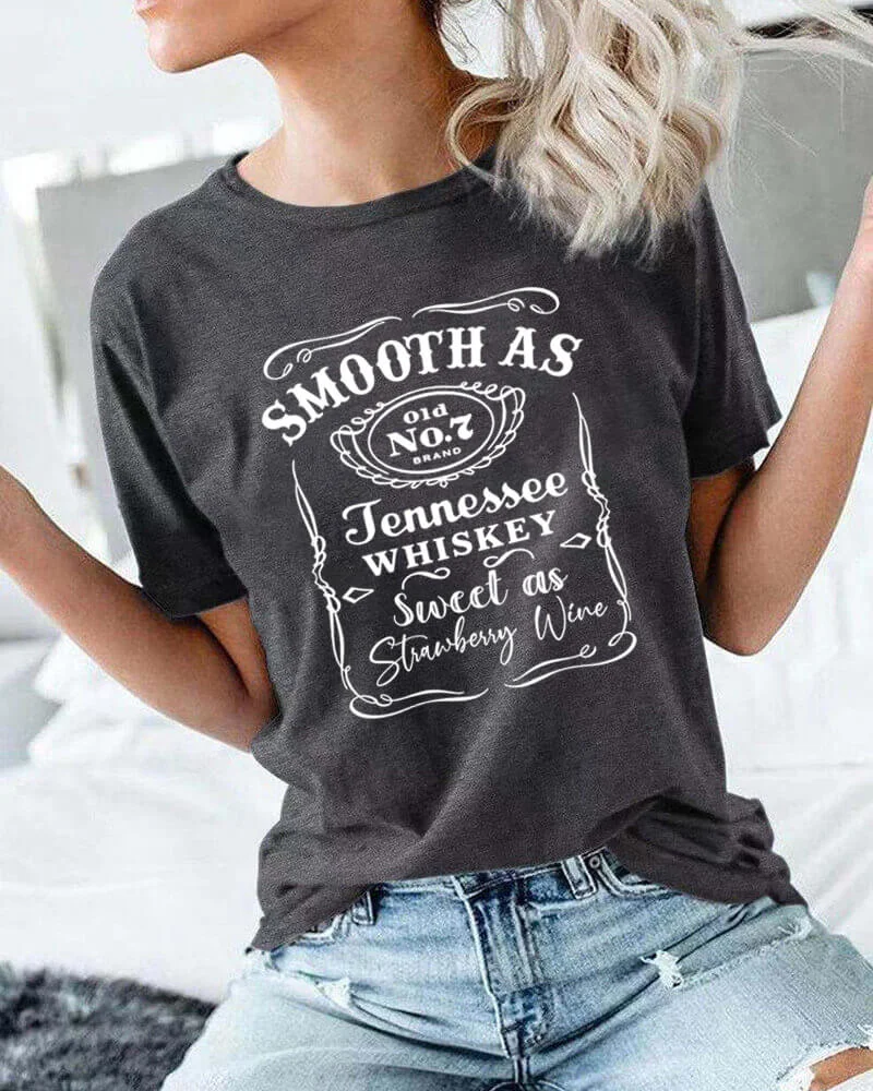 Smooth As Tennessee Whiskey T-shirt
