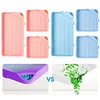 (US Only)6Pcs Diamond Art Tray Rhinestone Sorting Tray Diamond Painting Tray (Pink Blue)