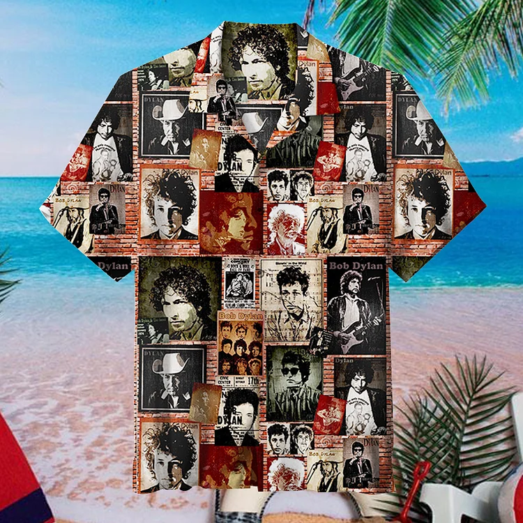 Bob Dylan Painting Vintage|Unisex Hawaiian Shirt