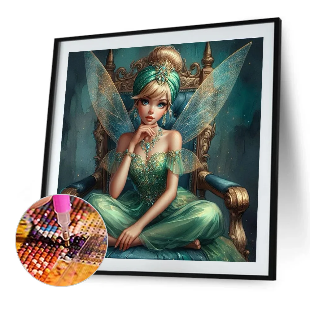 Diamond Painting - Full Round Drill - Tinker Belle(Canvas|40*40cm)