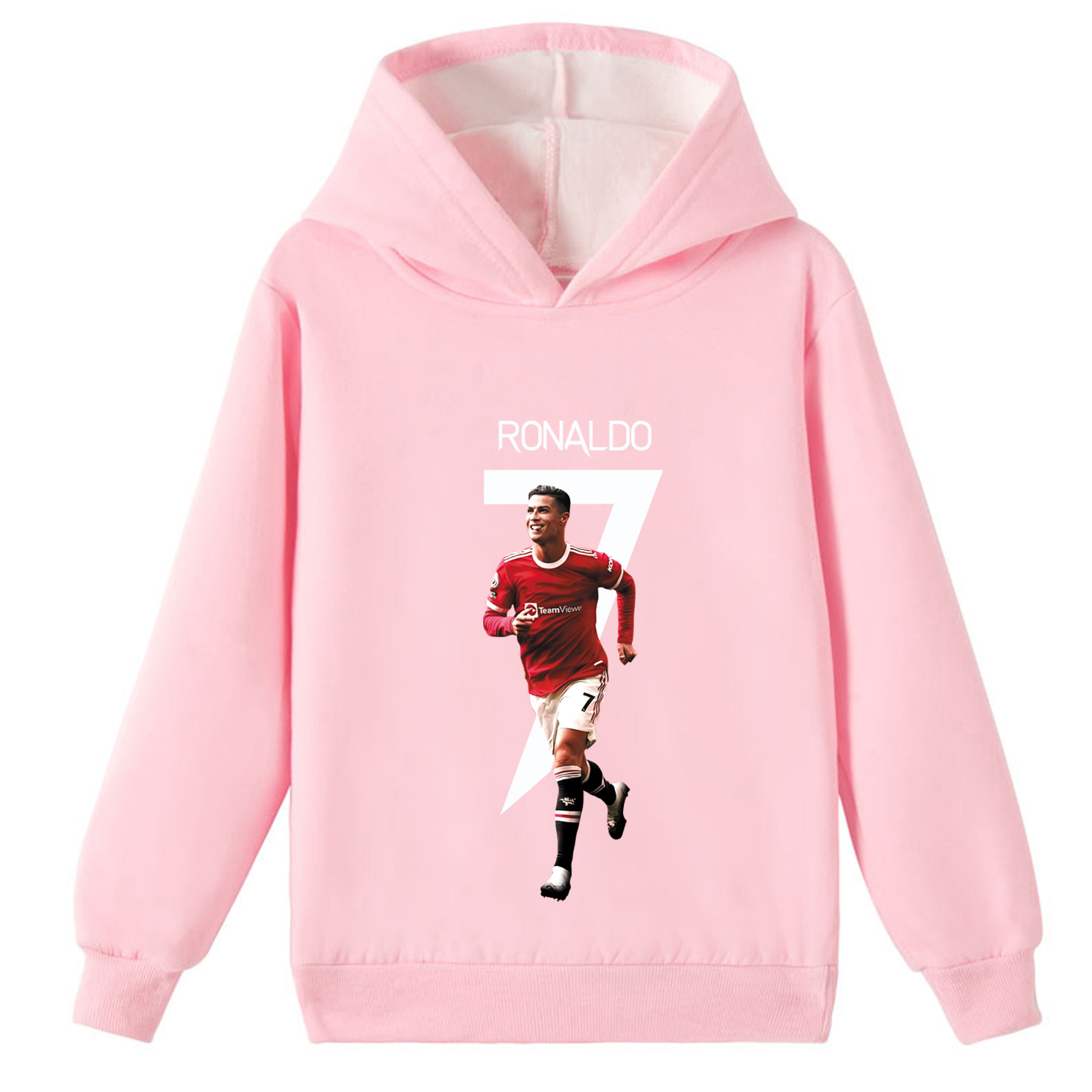 Mayoulove Cristiano Ronaldo Fleece Sweatshirt for Kids - Unisex Hoodie, Perfect Gift for Boys  Girls, Sportswear Fashion-Mayoulove