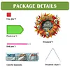 (US Local)Acrylic Skull Pumpkin   DIY Hanging Diamond Art Kits Wall Door Decoration
