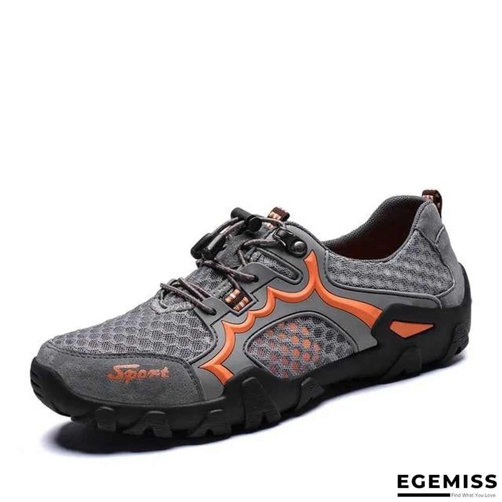 Mens Breathable Mesh Men's Shoes Outdoor Flat Shoes Men Comfortable Handmade Casual Shoes | EGEMISS