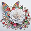 Diamond Painting-DIY Crystal Rhinestone Butterfly and Rose