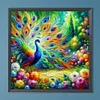 Diamond Painting-DIY Full Round Drill Peacock(40*40CM)